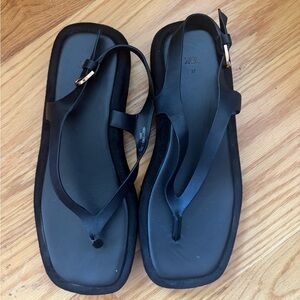 Zara Elegant Black Sandals